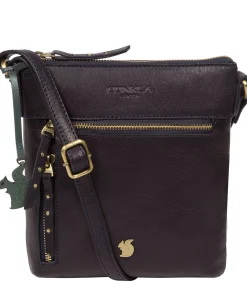 Elf' Navy Leather Cross Body Bag