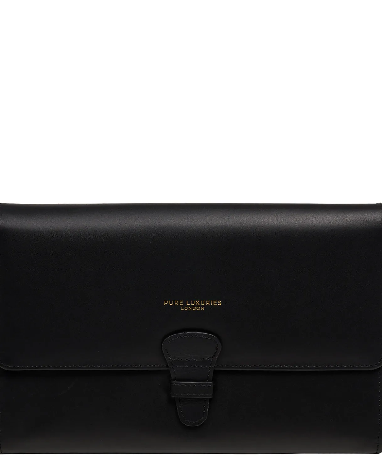 Ellen' Black Leather Travel Wallet