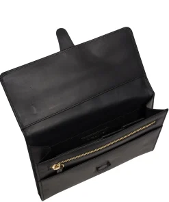 Ellen' Black Leather Travel Wallet