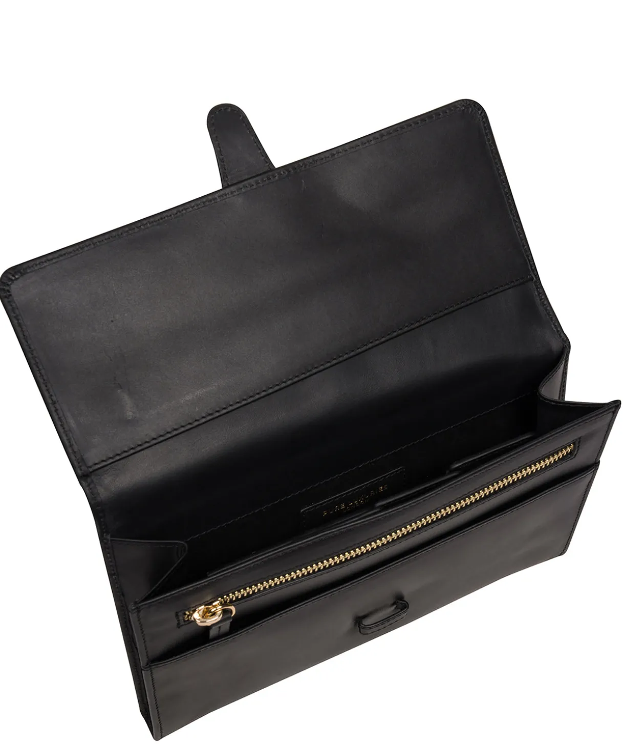 Ellen' Black Leather Travel Wallet
