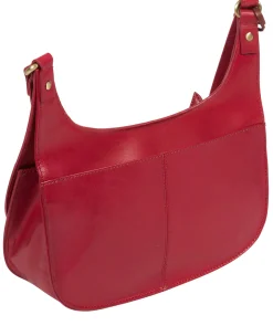 Ellipse' Chilli Pepper Leather Cross Body Bag