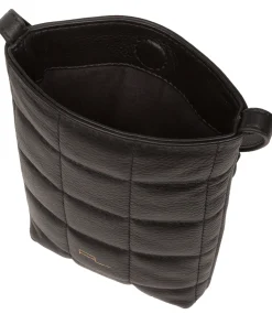 Elouise' Black Nappa Leather Cross Body Phone Bag
