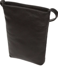 Elouise' Black Nappa Leather Cross Body Phone Bag