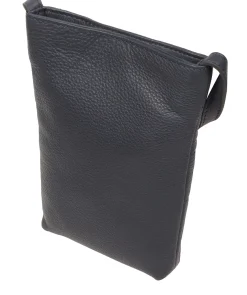 Elouise' Navy Nappa Leather Cross Body Phone Bag