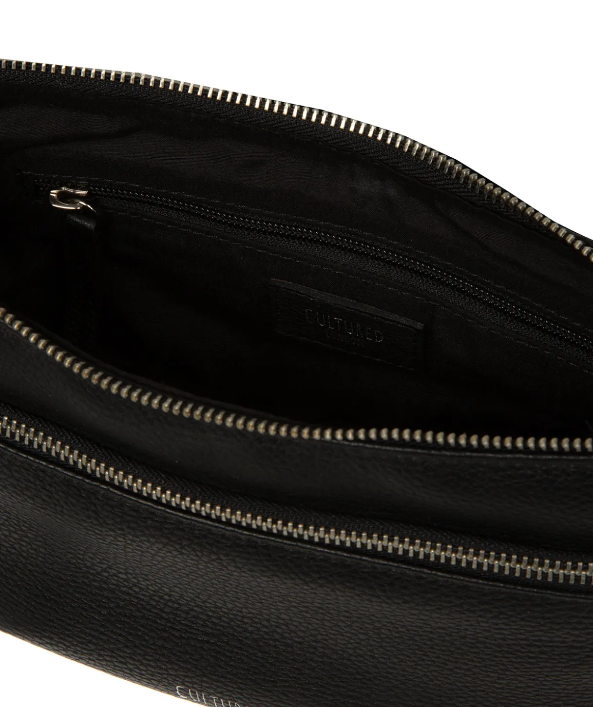 Elowen' Black Leather Cross Body Bag