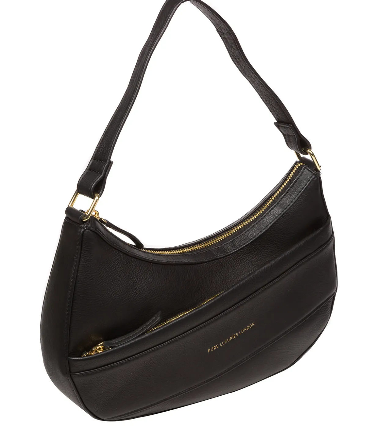 Emma' Black Nappa Leather Grab Bag