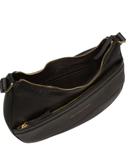 Emma' Black Nappa Leather Grab Bag