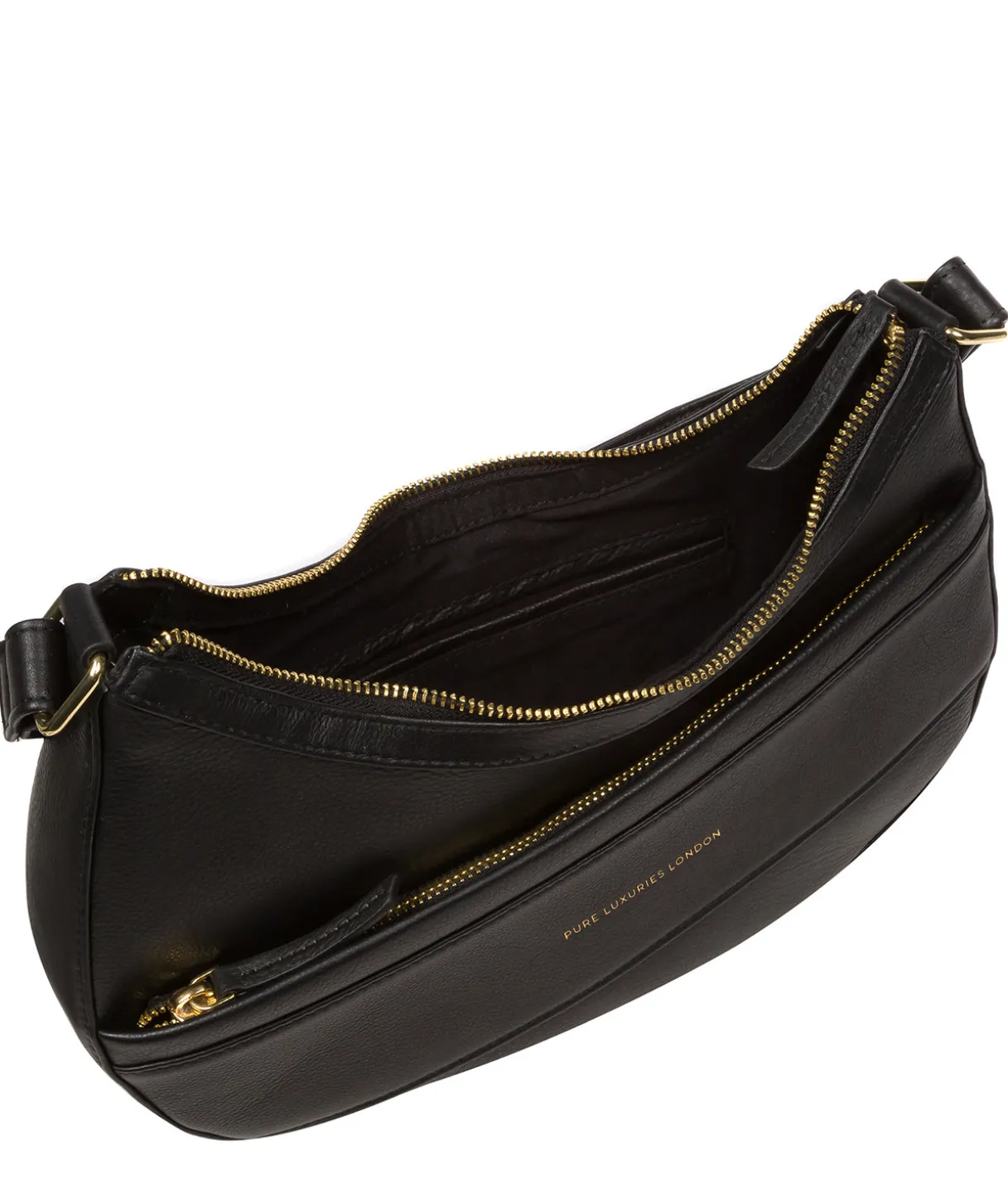 Emma' Black Nappa Leather Grab Bag