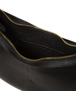 Emma' Black Nappa Leather Grab Bag