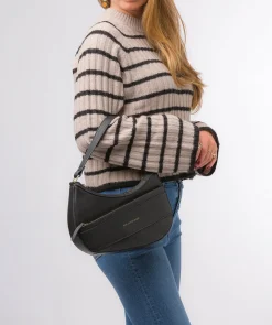 Emma' Black Nappa Leather Grab Bag