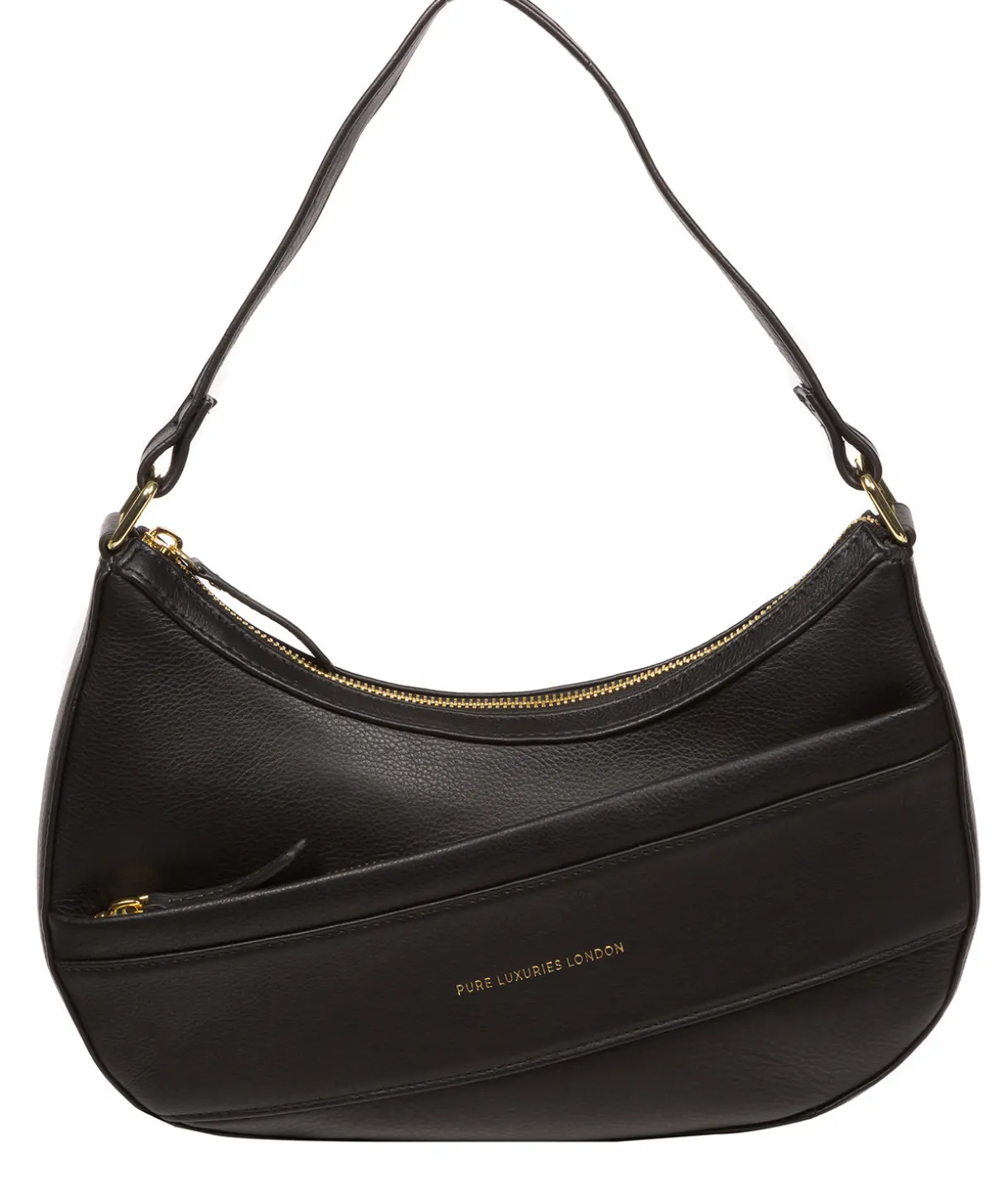 Emma' Black Nappa Leather Grab Bag