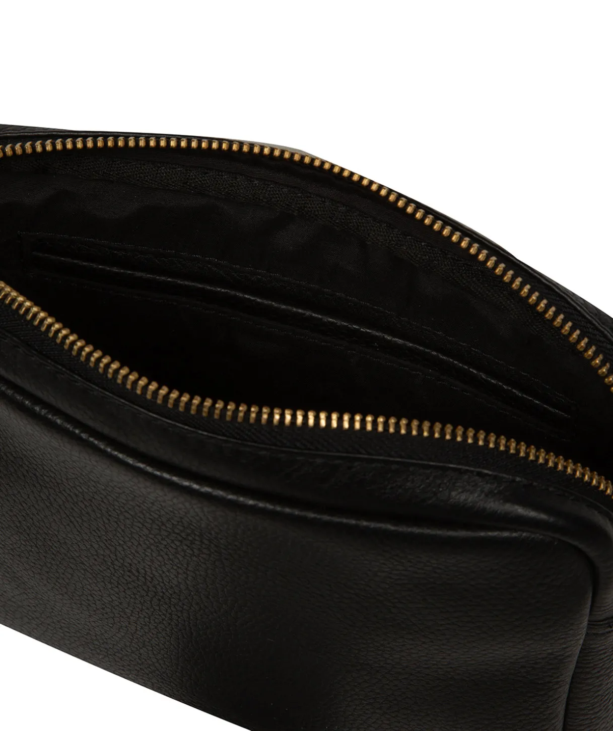 Eris' Black Leather Cross Body Bag