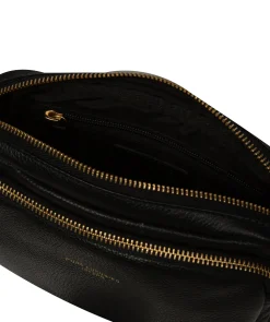 Eris' Black Leather Cross Body Bag