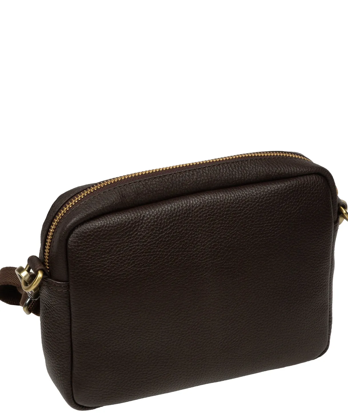 Eris' Espresso Leather Cross Body Bag