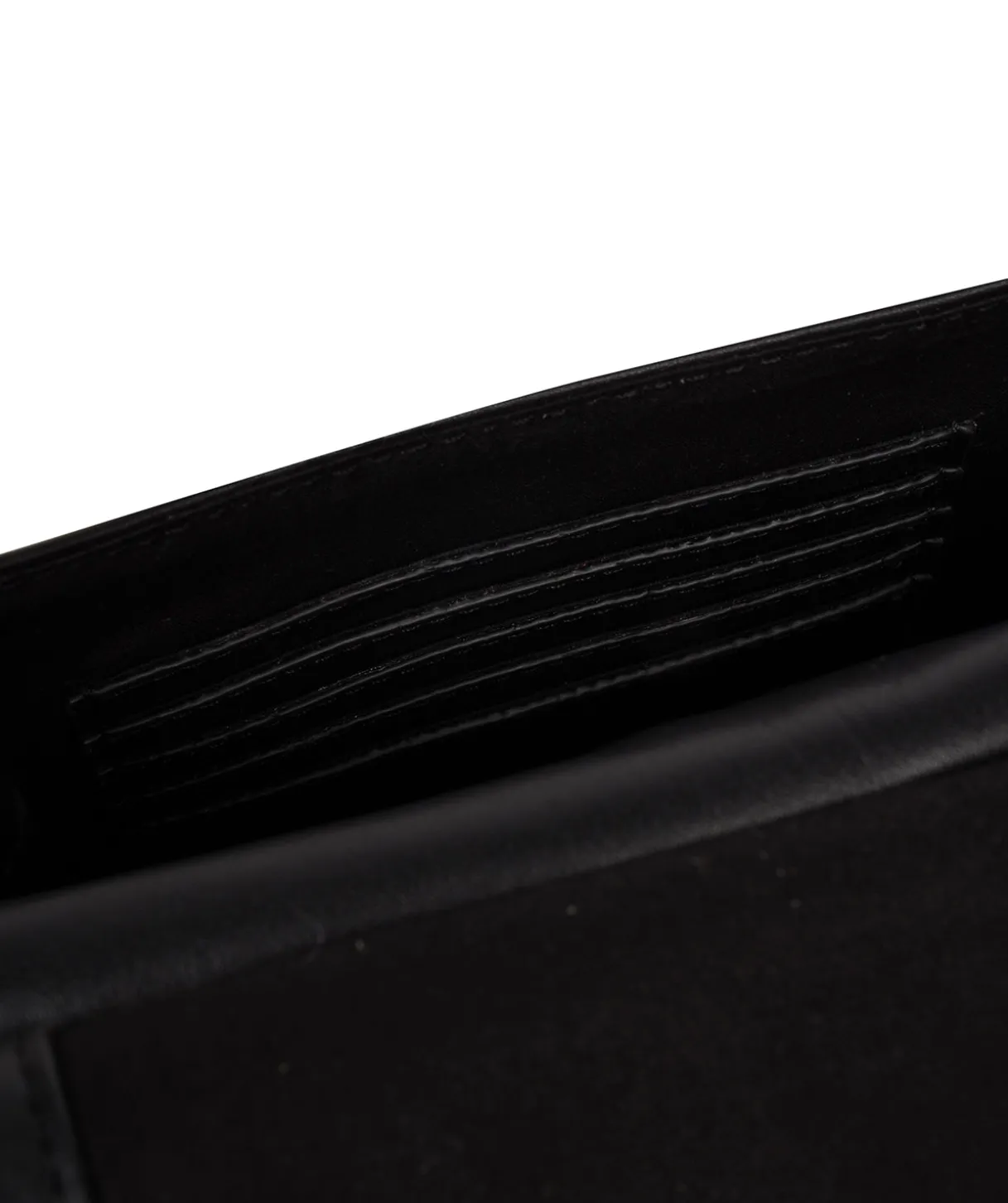 Erma' Black Leather Cross Body Bag