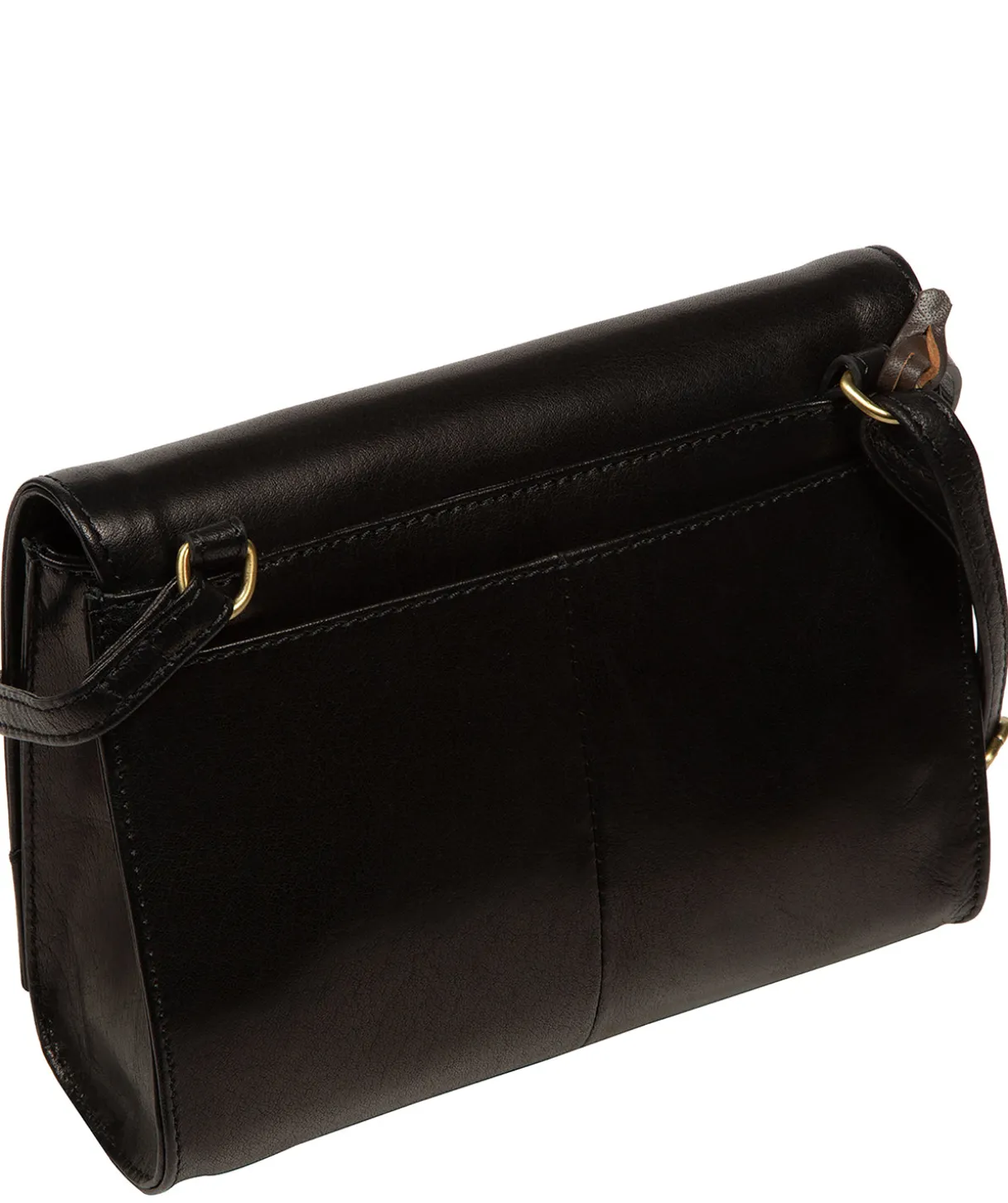 Fallon' Black Leather Cross Body Bag