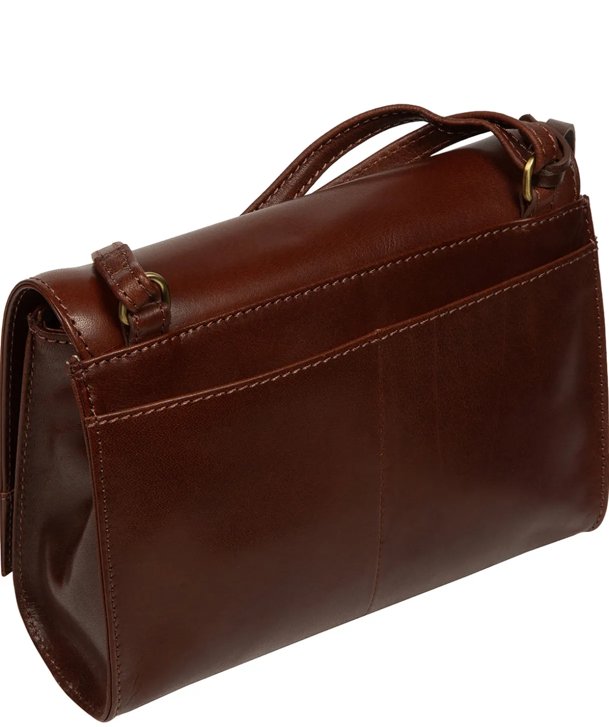 Fallon' Conker Brown Leather Cross Body Bag
