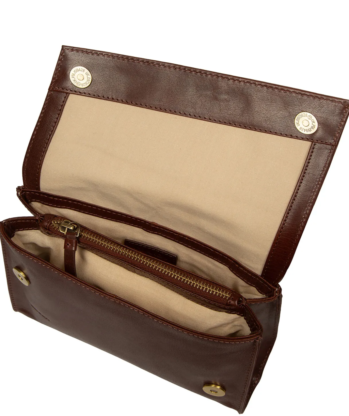 Fallon' Conker Brown Leather Cross Body Bag