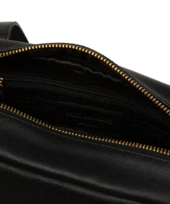 Fenella' Black Leather Handbag