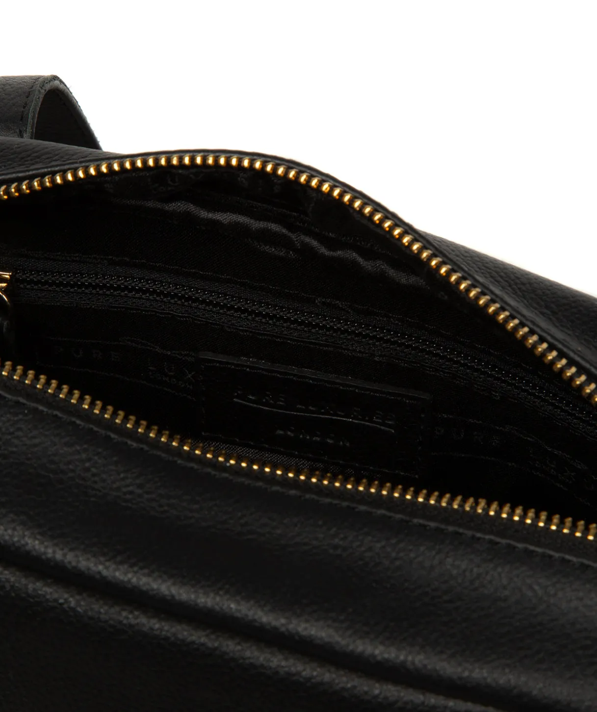 Fenella' Black Leather Handbag