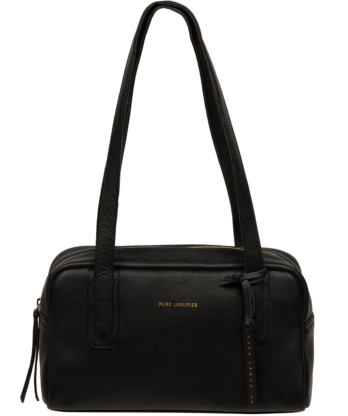 Fenella' Black Leather Handbag