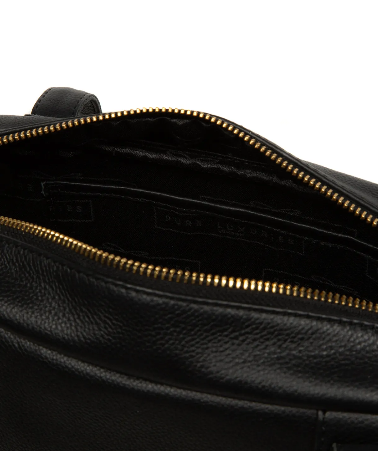 Fenella' Black Leather Handbag