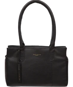 Filton' Black Leather Handbag