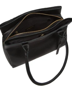Filton' Black Leather Handbag