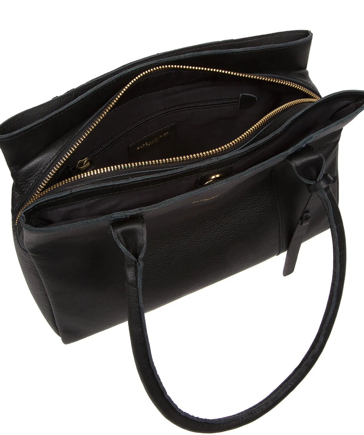 Filton' Black Leather Handbag