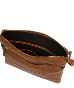Finola' Oak Nappa Leather Cross Body Bag