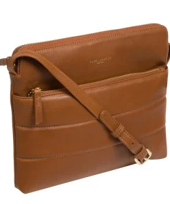 Finola' Oak Nappa Leather Cross Body Bag