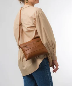 Finola' Oak Nappa Leather Cross Body Bag