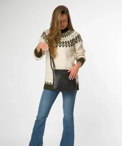 Firle' Black Leather Cross Body Bag