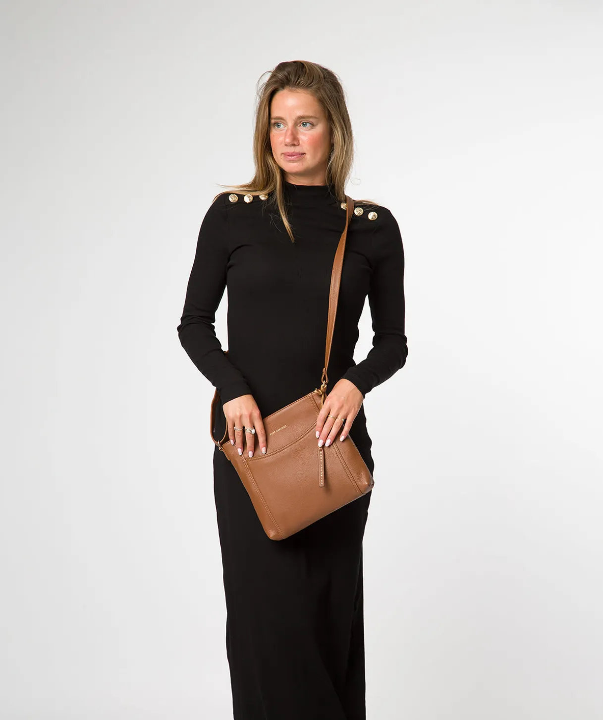 Firle' Tan Leather Cross Body Bag