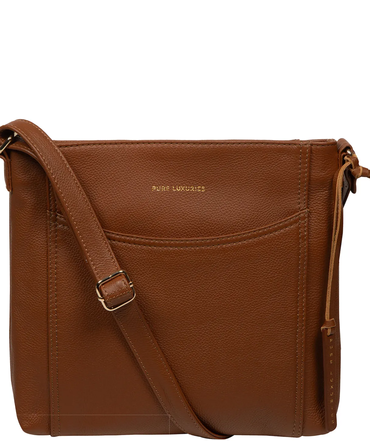 Firle' Tan Leather Cross Body Bag