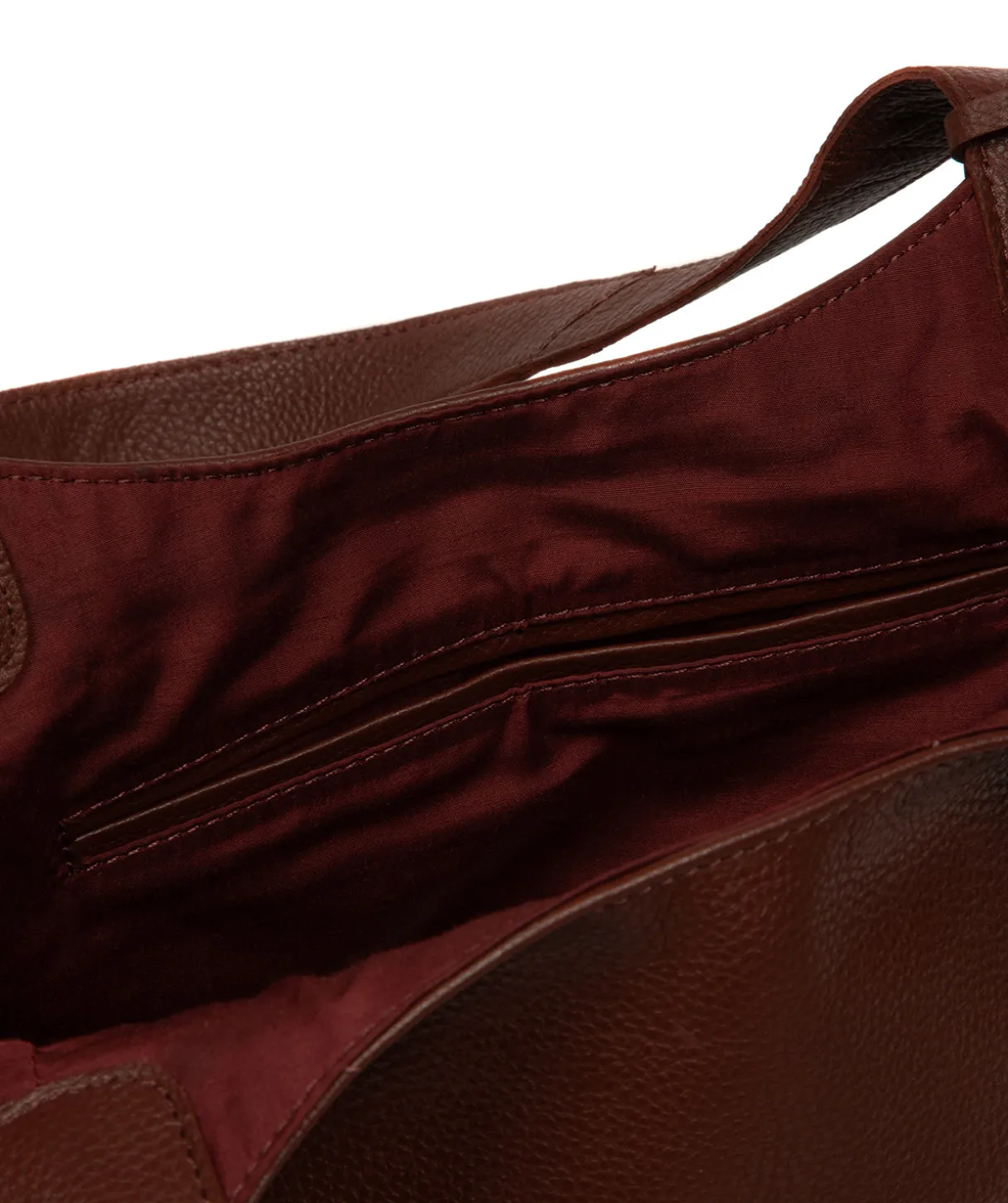 Fizz' Chestnut Leather Tote Bag