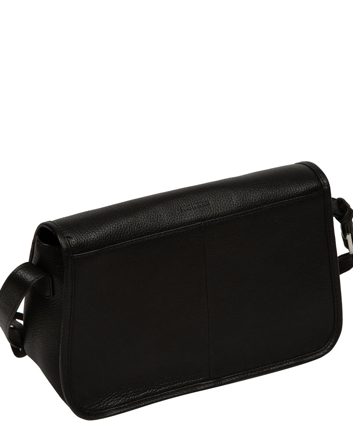 Francesca' Black Leather Cross Body Bag