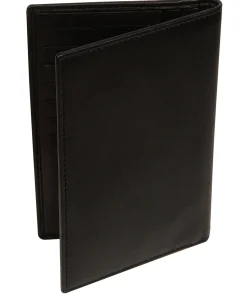 George' Black Leather Card Holder
