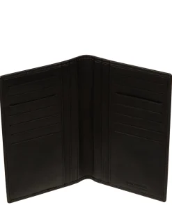 George' Black Leather Card Holder