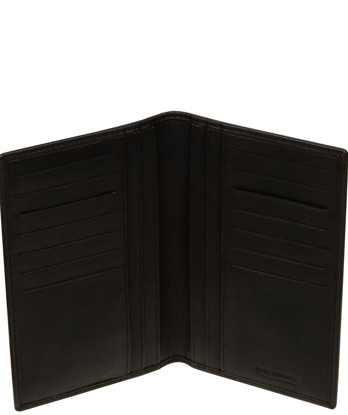 George' Black Leather Card Holder