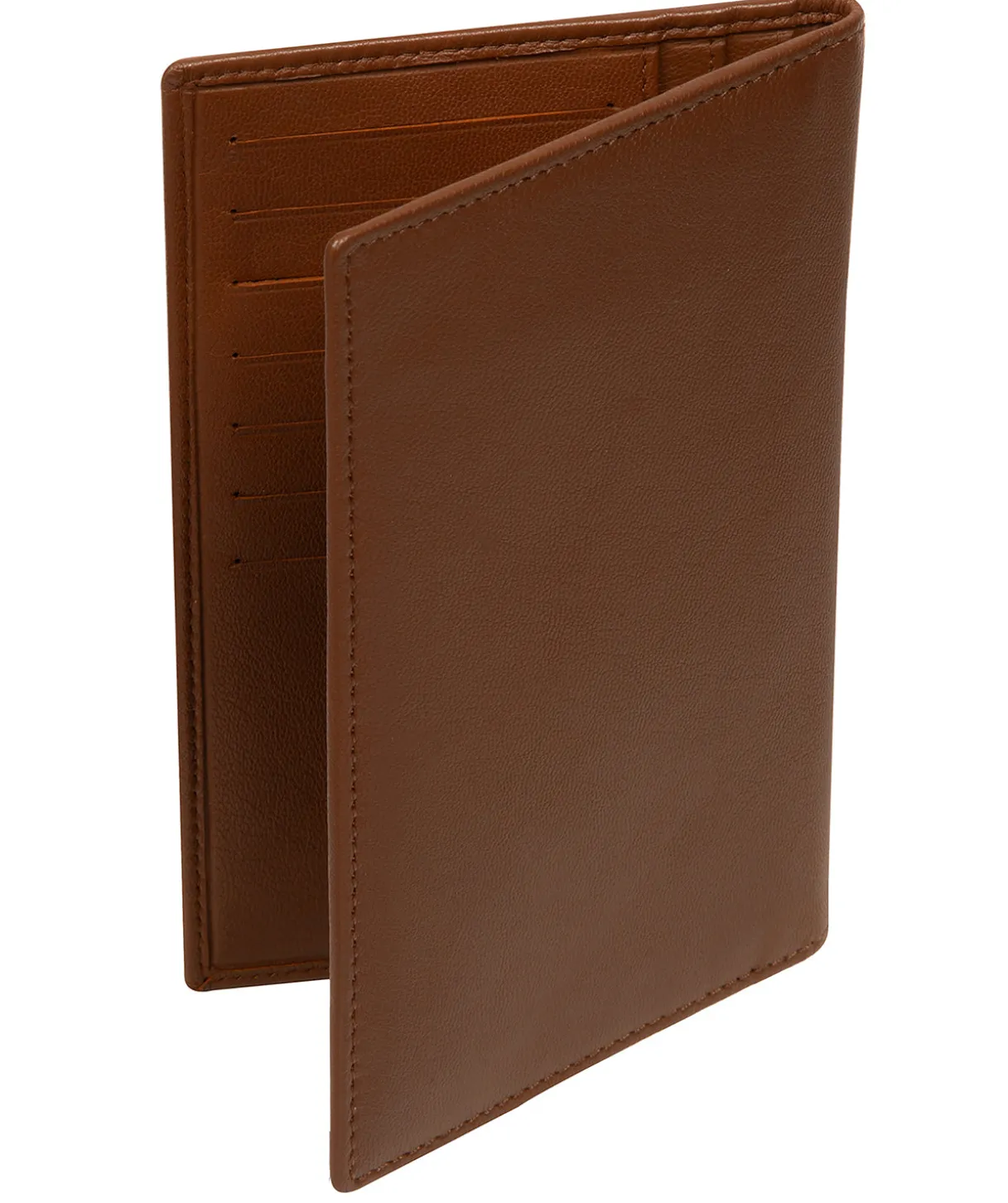 George' Tan Leather Card Holder