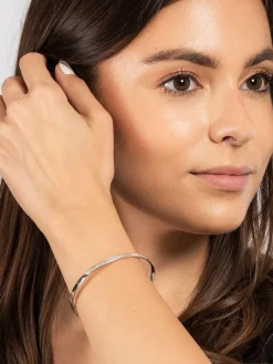 Gift Packaged 'Elisa' Sterling Silver Shooting Star Bangle