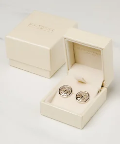 Gift Packaged 'Fosette' Rhodium Plated 925 Silver Branch Earrings