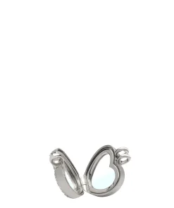 Gift Packaged 'Jordyn' 925 Silver & Cubic Zirconia Clear Heart Locket Necklace