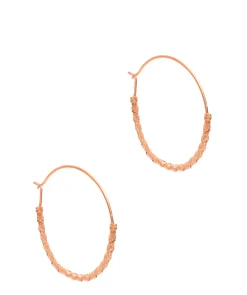 Gift Packaged 'Kimi' 18ct Rose Gold Plated Sterling Silver Coil Hooped Earrings