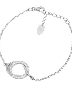 Gift Packaged 'Moreno' 925 Silver & Cubic Zirconia Bracelet