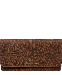 Golders' Animal Print Leather Clutch Bag