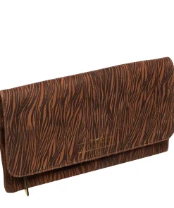 Golders' Animal Print Leather Clutch Bag