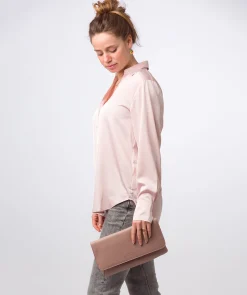 Golders' Blush Pink Leather Clutch Bag