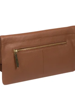 Golders' Tan Leather Clutch Bag